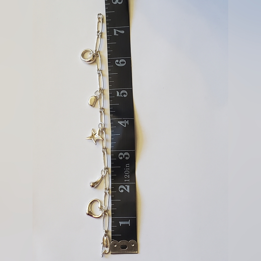 Tiffany & Co. Elsa Peretti 5 Charm Silver Bracelet - Picture 5 of 6